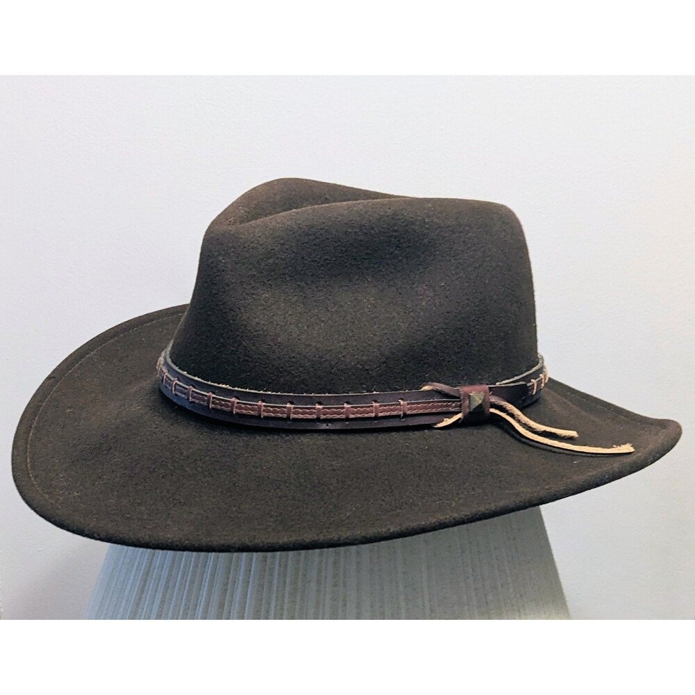 Bailey Firehole LiteFelt Wool Western Hat Brown Medium Unisex Packable USA 5923